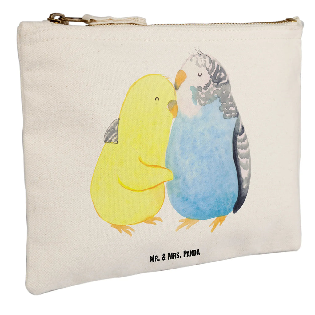Make-up bag Parakeets in love Love, Loving, Two, Together, Marriage, Engagement, Proposal of marriage, Love gift, gift for her, gift for him, anniversary gift, closeness, birds, cuddling, love, trust, budgie