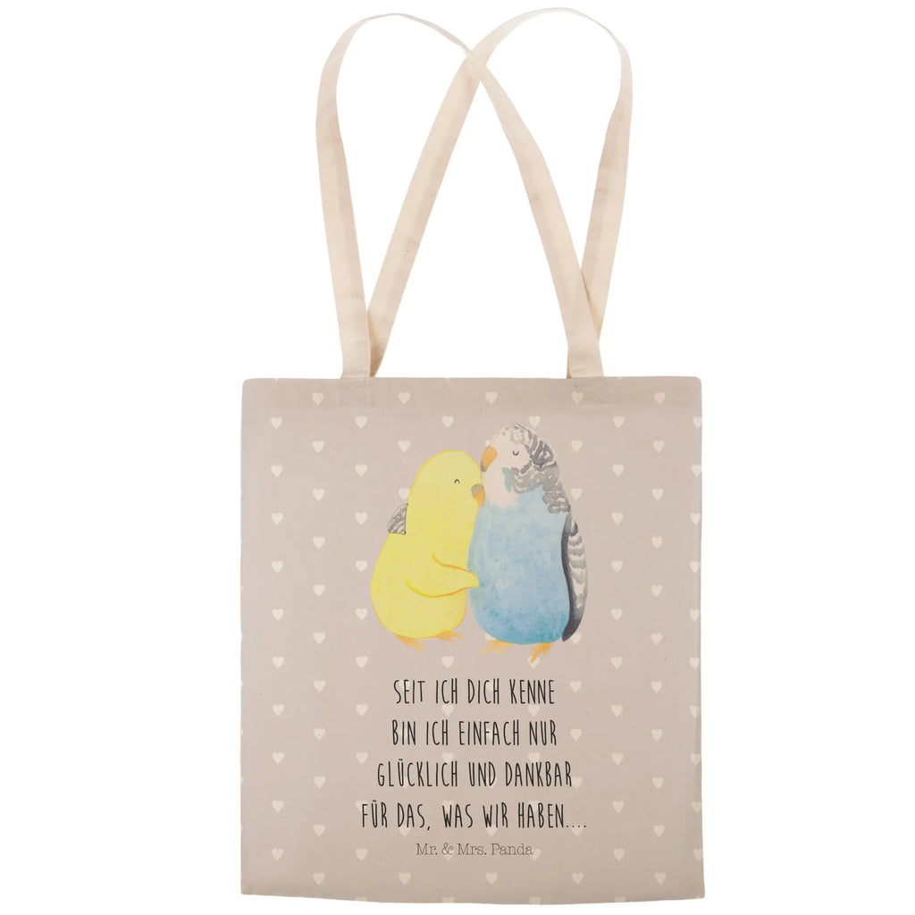 Shopping bag Parakeets in love cloth bag, bag, Carrier bag, shopper, cotton bag, shoulder bag, pouch, Love, Loving, Two, Together, Marriage, Engagement, Proposal of marriage, Love gift, gift for her, gift for him, anniversary gift, birds, love, trust, closeness, cuddling, budgie