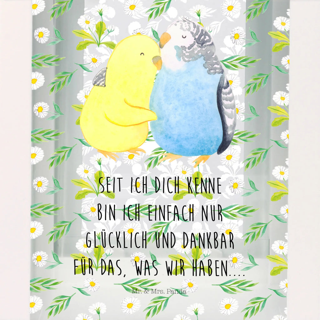 Decorative lantern Parakeets in love Love, Loving, Two, Together, Marriage, Engagement, Proposal of marriage, Love gift, gift for her, gift for him, anniversary gift, closeness, cuddling, budgie, trust, love, birds