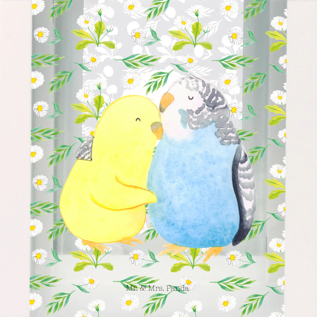 Decorative lantern Parakeets in love Love, Loving, Two, Together, Marriage, Engagement, Proposal of marriage, Love gift, gift for her, gift for him, anniversary gift, closeness, cuddling, budgie, trust, love, birds