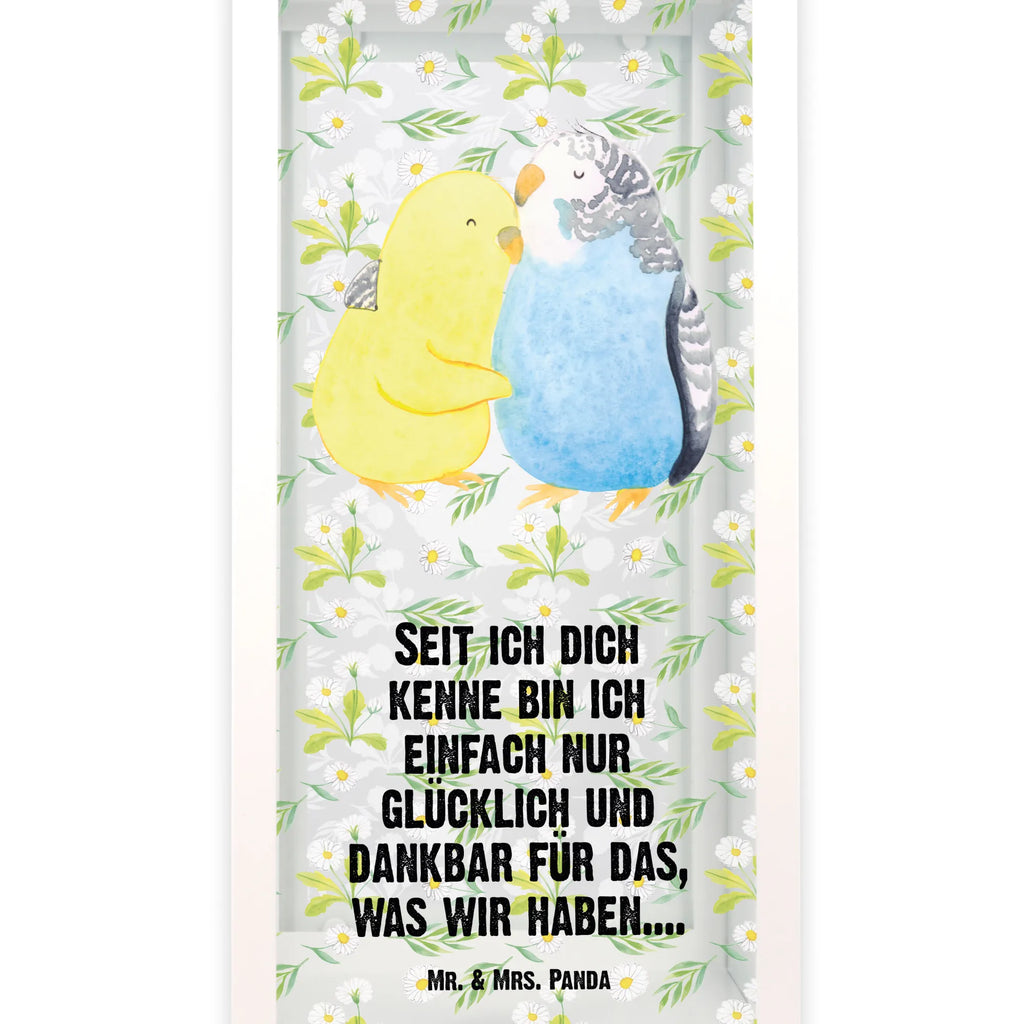 Decorative lantern Parakeets in love Love, Loving, Two, Together, Marriage, Engagement, Proposal of marriage, Love gift, gift for her, gift for him, anniversary gift, closeness, cuddling, budgie, trust, love, birds