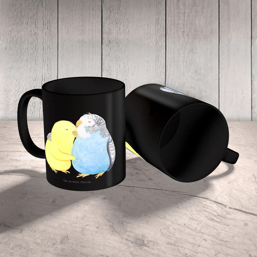 Mug Parakeets in love Geschenktasse, Tasse mit Zitaten, Porzellantasse, Bürotasse, Tasse, Keramiktasse, Teetasse, Kaffeetasse, Tasse mit Motiven, Liebe, Partner, Freund, Freundin, Ehemann, Ehefrau, Heiraten, Verlobung, Heiratsantrag, Liebesgeschenk, Jahrestag, Hocheitstag, Wellensittich, Kuscheln, Nähe, Vögel, Vertrauen