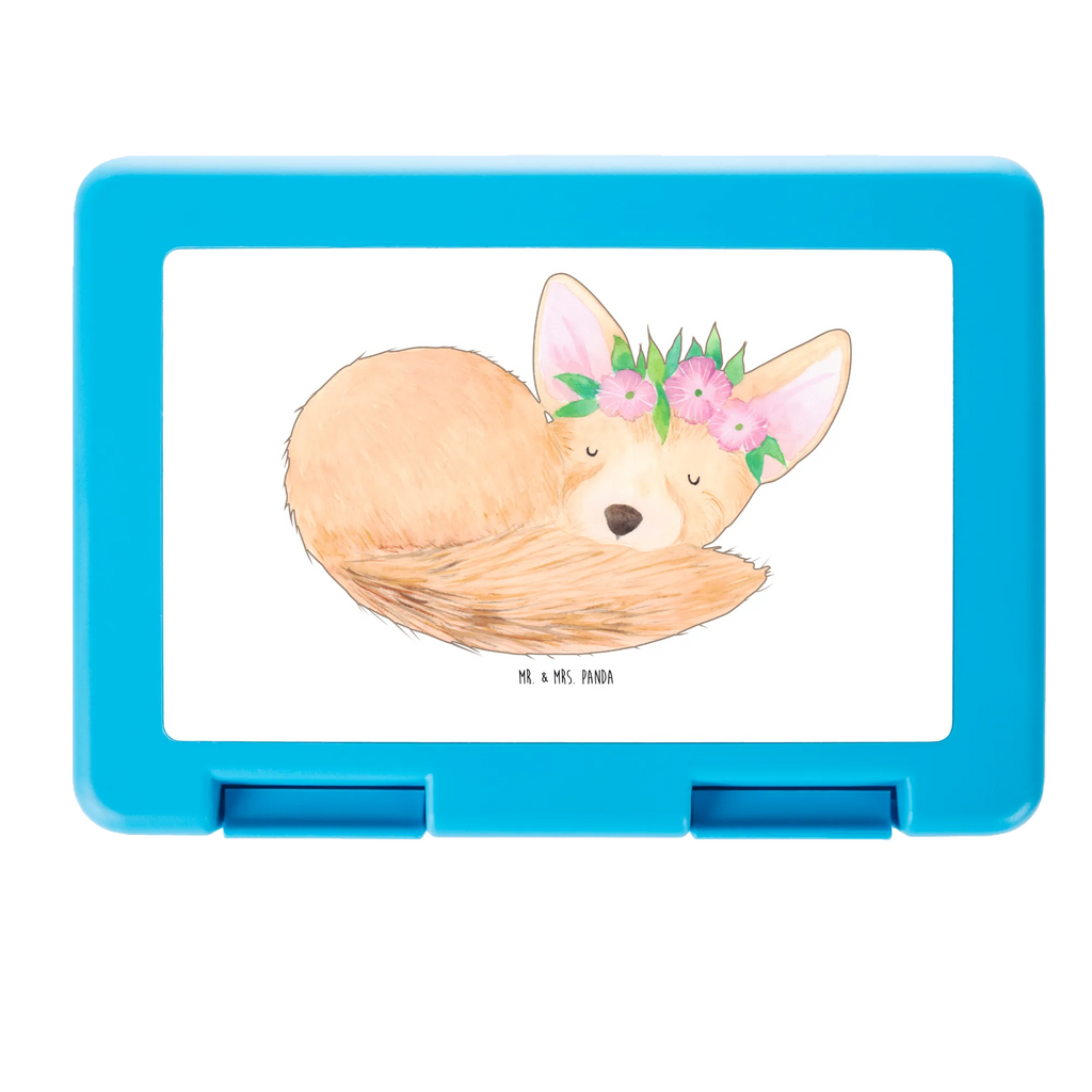 Lunch box desert fox Flower lunch box, snack box, BPA-free, sandwich box, bread box, Africa, desert fox, happy, flowers, desert, wreath of flowers