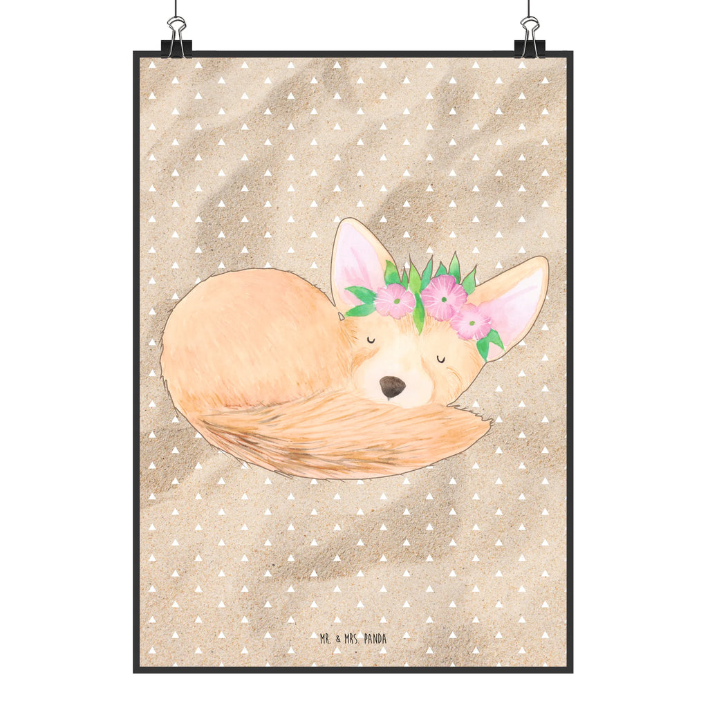 Plakat lis pustynny kwiaty Wanddekoration, Deko Bild, drucke, Posterdruck, Plakat, grafikposter, kunstdruck poster, wandkunst, Poster, Mr. & Mrs. Panda Poster, Kunstdruck, Bild, Wandposter, Wanddeko Bild, Designposter, Wandbild, kunst für die wand, kunstposter, Bild für Wand, Wandschmuck, wanddeko, wanddruck, Afrika, Wildtiere, Glücklich, Blumenkranz, Blumen, Wüstenfuchs, Wüste