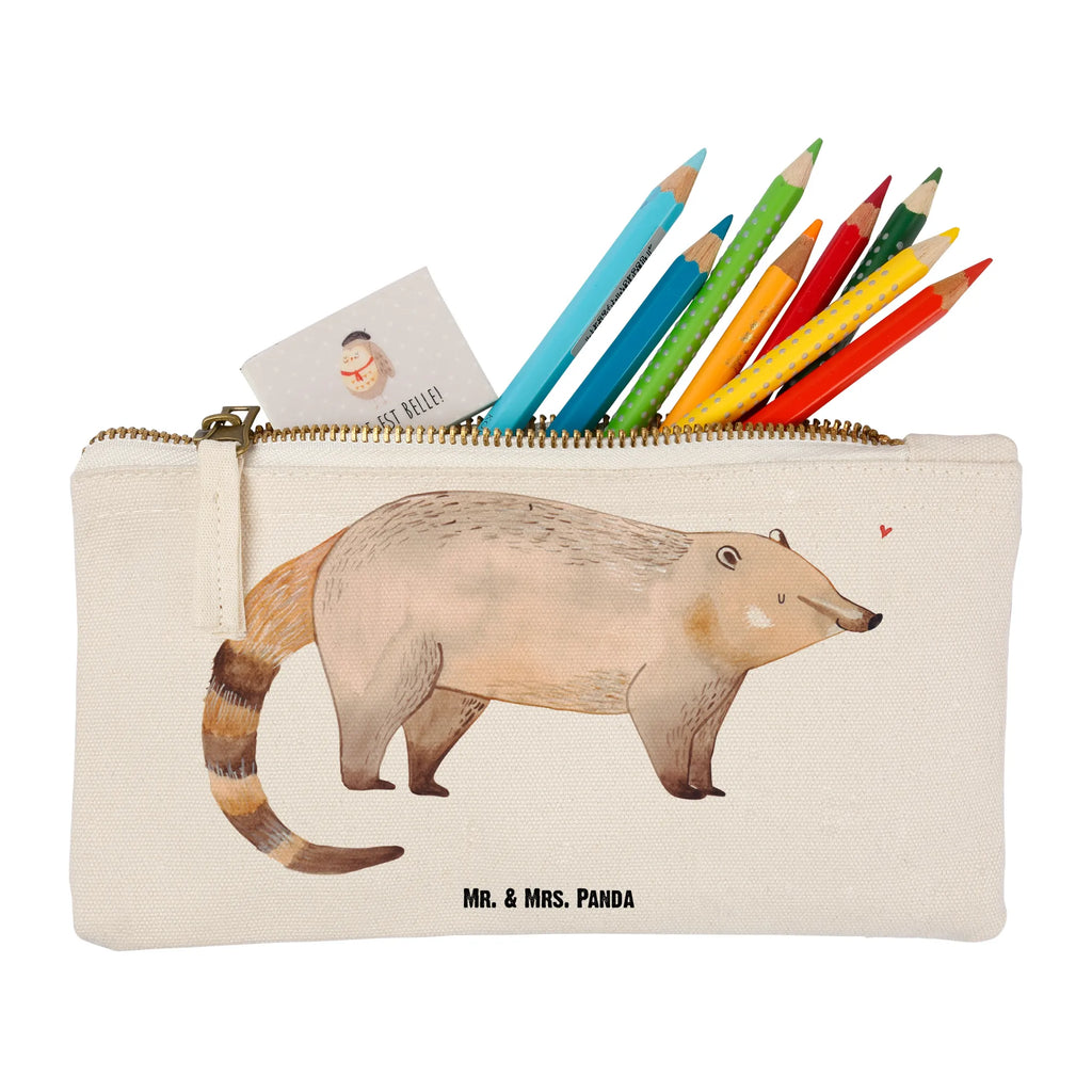 Make-up bag Coati small animals, cute, funny, cute animal motives, hand drawn, small world, funny sayings, good mood, happy, gifts, gift ideas, special gifts, animal lover, card, bear, trunk bear, nose bear, Nose bear