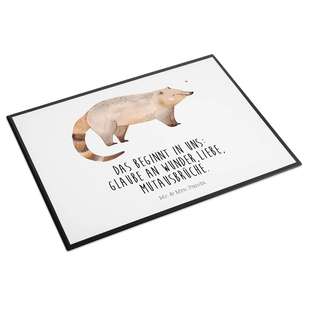 Desk pad Coati underlay, desk, girl, office, children, Desk pad, small animals, cute, funny, cute animal motives, hand drawn, small world, funny sayings, good mood, happy, gifts, gift ideas, special gifts, animal lover, card, nose bear, bear, trunk bear, Nose bear