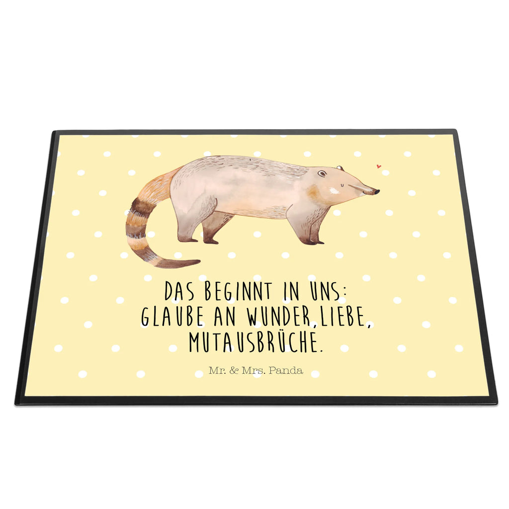 Desk pad Coati underlay, desk, girl, office, children, Desk pad, small animals, cute, funny, cute animal motives, hand drawn, small world, funny sayings, good mood, happy, gifts, gift ideas, special gifts, animal lover, card, nose bear, bear, trunk bear, Nose bear