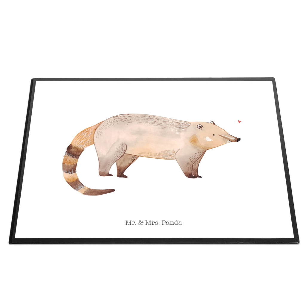 Desk pad Coati underlay, desk, girl, office, children, Desk pad, small animals, cute, funny, cute animal motives, hand drawn, small world, funny sayings, good mood, happy, gifts, gift ideas, special gifts, animal lover, card, nose bear, bear, trunk bear, Nose bear