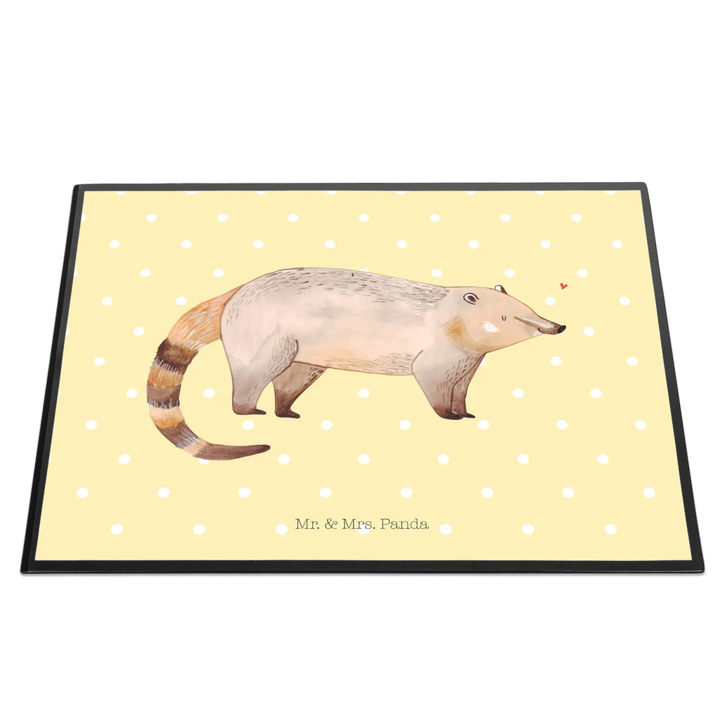 Desk pad Coati underlay, desk, girl, office, children, Desk pad, small animals, cute, funny, cute animal motives, hand drawn, small world, funny sayings, good mood, happy, gifts, gift ideas, special gifts, animal lover, card, nose bear, bear, trunk bear, Nose bear
