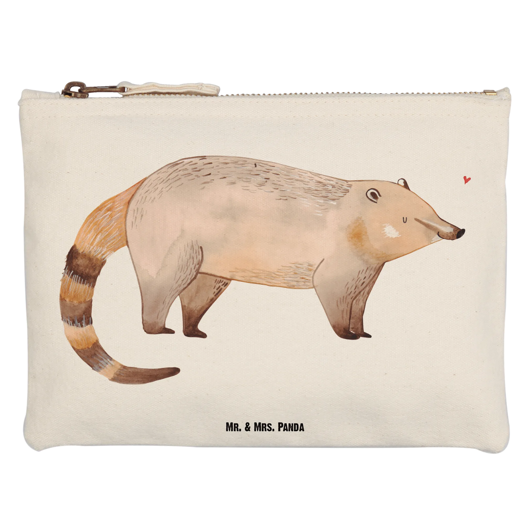 Make-up bag Coati small animals, cute, funny, cute animal motives, hand drawn, small world, funny sayings, good mood, happy, gifts, gift ideas, special gifts, animal lover, card, bear, trunk bear, nose bear, Nose bear