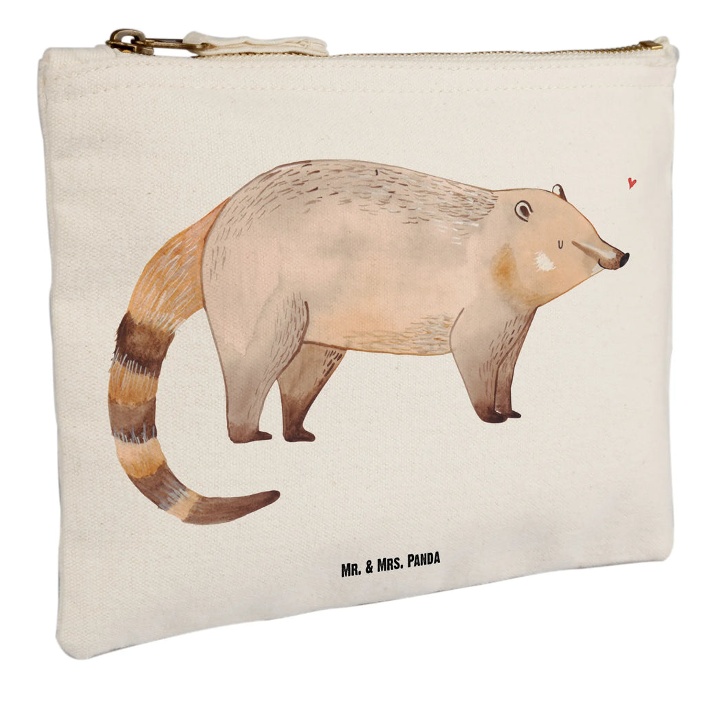 Make-up bag Coati small animals, cute, funny, cute animal motives, hand drawn, small world, funny sayings, good mood, happy, gifts, gift ideas, special gifts, animal lover, card, bear, trunk bear, nose bear, Nose bear