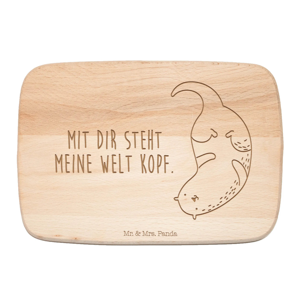 Küchenbrett Otter Kopfüber Holzbrett, Schneidebrett, Frühstücksbrettchen, Küchenbrett, Schneidebrett Holz, Frühstücksbrett, Otter, Fischotter, Seeotter, Otter Seeotter See Otter