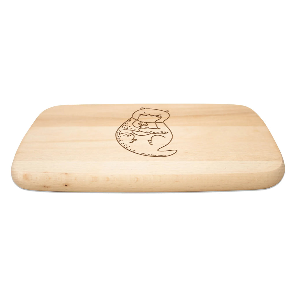 Küchenbrett Otter Muschel Schneidebrett Holz, Frühstücksbrett, Frühstücksbrettchen, Schneidebrett, Küchenbrett, Holzbrett, Otter, Fischotter, Seeotter, träumen, Motivation, Tagträumen, grübeln, Büro, Otterliebe