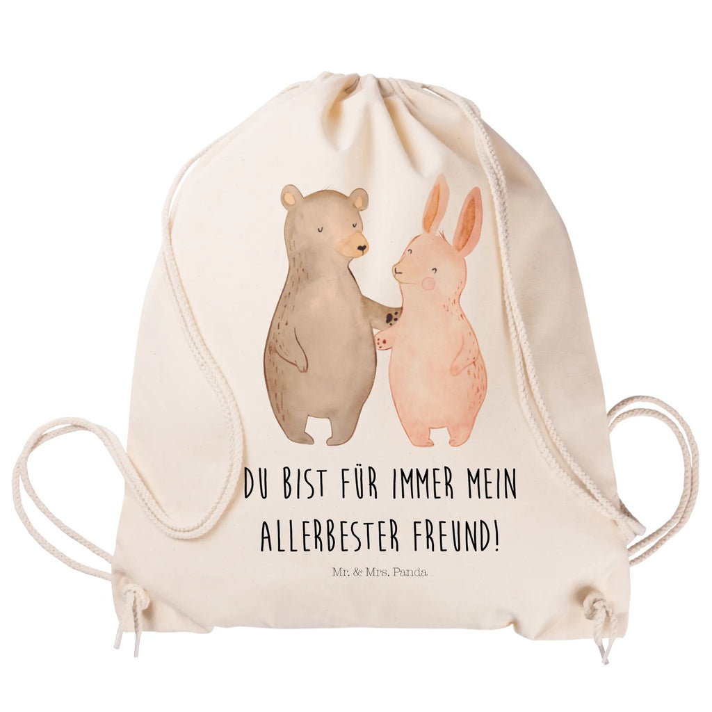Drawstring bag bear and rabbit Embrace sports bag, carrier bag, gym bag, bag, jute bag, hipster, Love, Loving, Two, Together, Marriage, Engagement, Proposal of marriage, Love gift, gift for her, gift for him, anniversary gift, best friends, friends, rabbit, bear, best friend