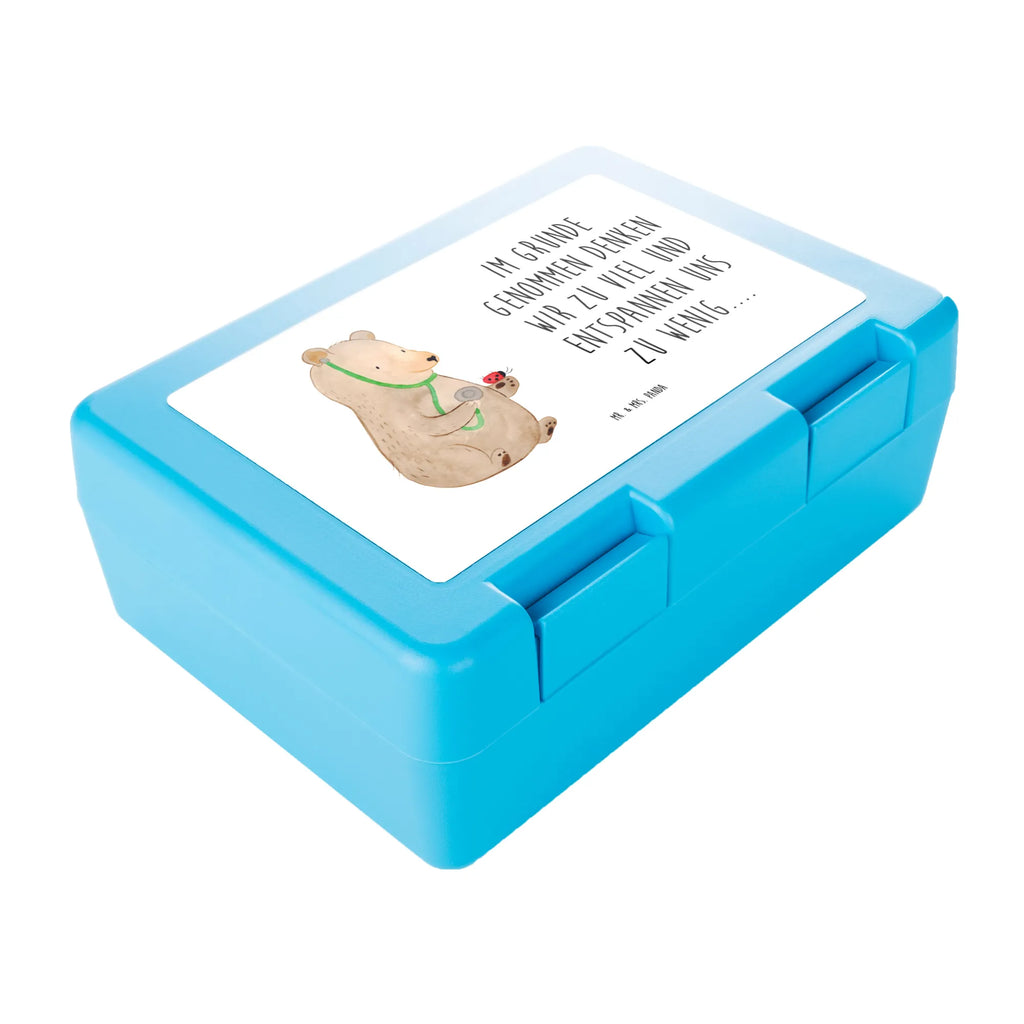 Lunch box bear Physician lunch box, snack box, BPA-free, sandwich box, bread box, bear, teddy, teddy bear, cuddly toy, Doctor, Professor, Bear