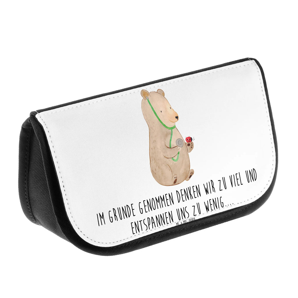 Cosmetics bag bear Physician Cosmetic bag, Make-up bag, Bag, Mudflap case, Cosmetics, Toilet bag, Sludge bag, Wallet, bear, teddy, teddy bear, cuddly toy, Bear, Doctor, Professor