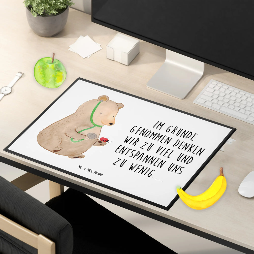 Schreibtischunterlage Bär Arzt Büroartikel, Schreibtisch Unterlagen, Bürobedarf, Schreibtischunterlage Groß, Schreibwaren, Schreibtischauflage, Schreibunterlage, Bär, Teddy, Teddybär, Doktor, Doktorin, Ärztin, Professorin, Professor, Arzt