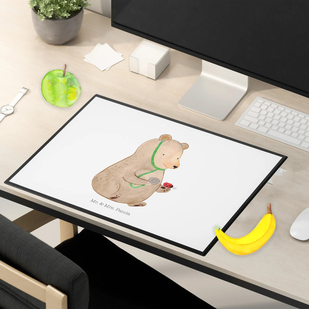 Schreibtischunterlage Bär Arzt Büroartikel, Schreibtisch Unterlagen, Bürobedarf, Schreibtischunterlage Groß, Schreibwaren, Schreibtischauflage, Schreibunterlage, Bär, Teddy, Teddybär, Doktor, Doktorin, Ärztin, Professorin, Professor, Arzt