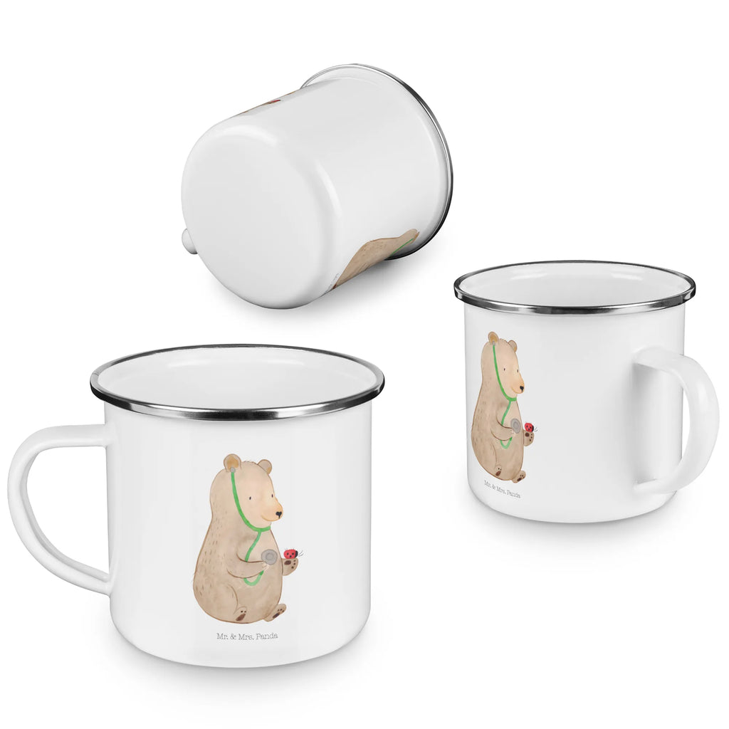 Enamel camping mug bear Physician camping mug, adventure mug, bushcraft mug, camping metal cup, camp coffee mug, camper mug, backpacking mug, hiking mug, enamel mug, enamel drinking mug, tin coffee cup, enamel camping cup, metal cup, steel mug for camping, outdoor cup, lightweight camping mug, metal camping mug, travel mug, campfire mug, stainless steel drinking cup, bear, teddy, teddy bear, cuddly toy, Bear, Professor, Doctor