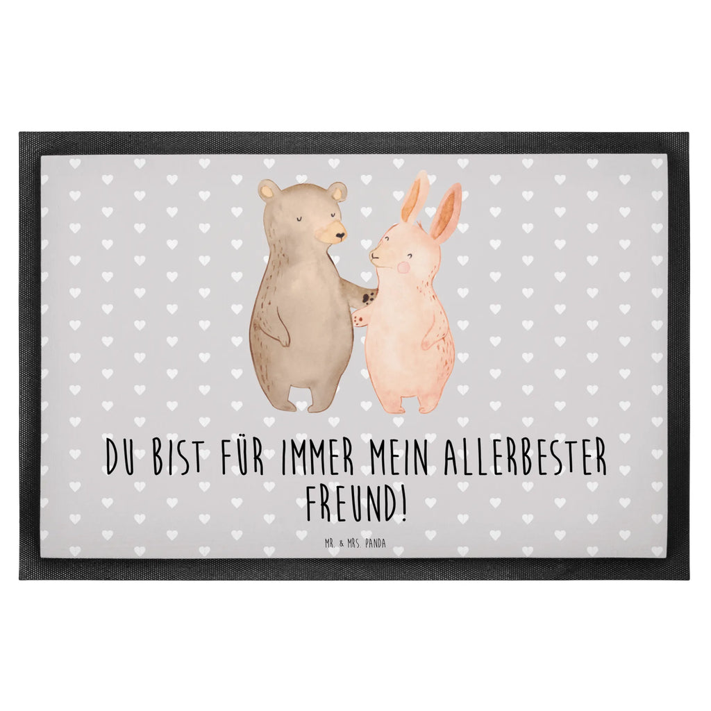 Doormat bear and rabbit Embrace Abtreter, Schmutzmatte, Eingangsmatte, Schmutzfänger, Sauberlaufmatte, Fußmatten, Schmutzfangteppich, fußmatte, Fußabstreifer, Eingangsteppich, Fußabtreter, abstreifer, sauberlaufmatten, Türvorleger, türmatten, Schuhabstreifer, Haustürmatte, Matte, Abtretmatte, Türmatte, Fussmatte, schmutzfangmatten, Schmutzfangmatte, Liebesgeschenk, Freund, Liebe, Ehefrau, Heiraten, Hocheitstag, Jahrestag, Verlobung, Heiratsantrag, Partner, Freundin, Ehemann, Bärchen, Freunde, Best Friends, Hase, Bär, Bester Freund