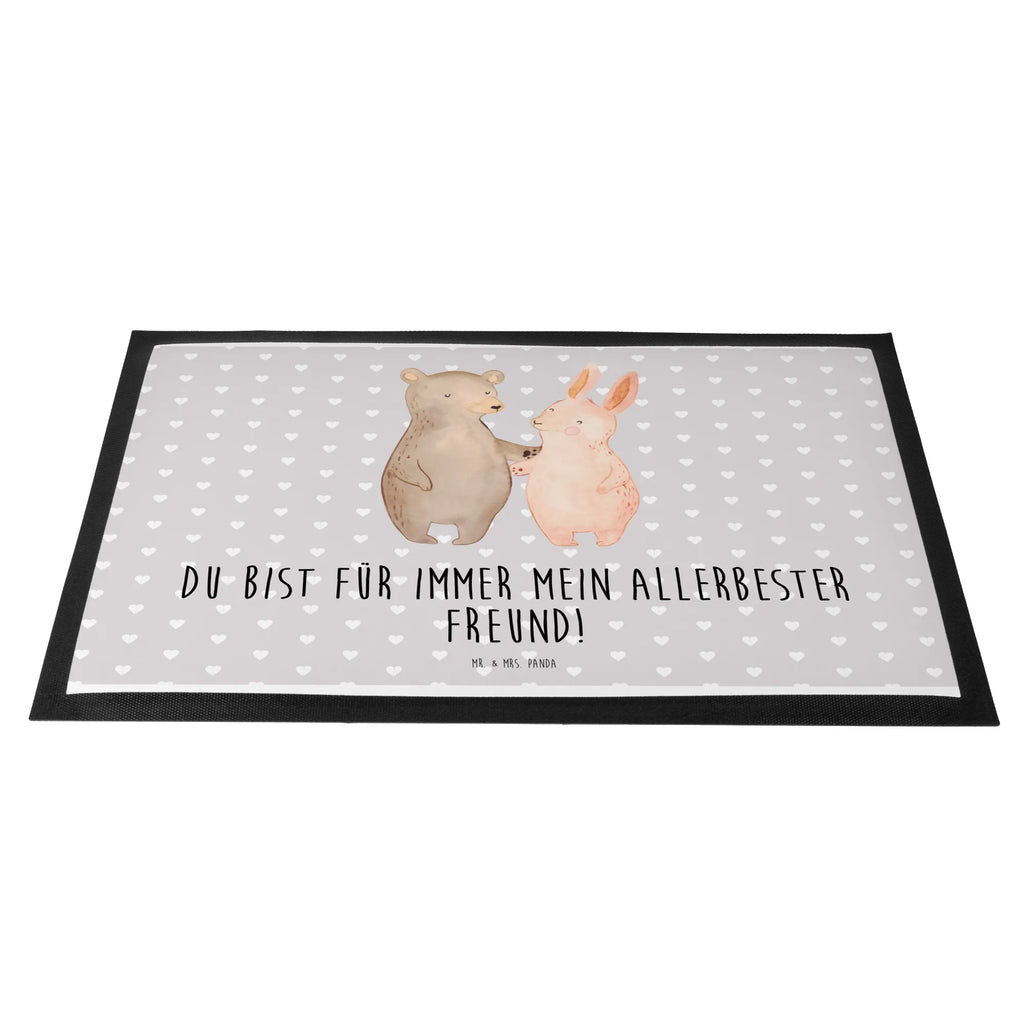 Doormat bear and rabbit Embrace Abtreter, Schmutzmatte, Eingangsmatte, Schmutzfänger, Sauberlaufmatte, Fußmatten, Schmutzfangteppich, fußmatte, Fußabstreifer, Eingangsteppich, Fußabtreter, abstreifer, sauberlaufmatten, Türvorleger, türmatten, Schuhabstreifer, Haustürmatte, Matte, Abtretmatte, Türmatte, Fussmatte, schmutzfangmatten, Schmutzfangmatte, Liebesgeschenk, Freund, Liebe, Ehefrau, Heiraten, Hocheitstag, Jahrestag, Verlobung, Heiratsantrag, Partner, Freundin, Ehemann, Bärchen, Freunde, Best Friends, Hase, Bär, Bester Freund