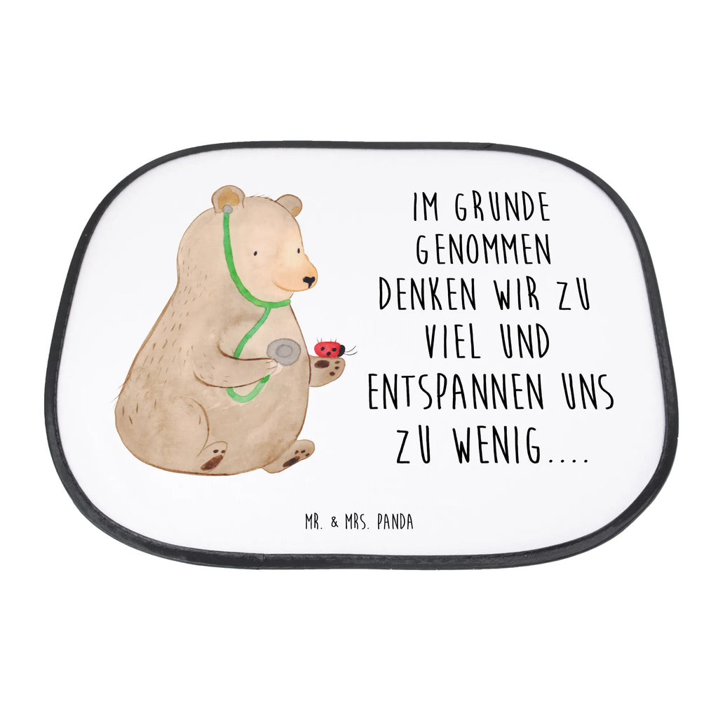 Car sun shade bear Physician car, sun visor, sun protection, children, windows, family, back seat, gift, bear, teddy, teddy bear, cuddly toy, Bear, Doctor, Professor