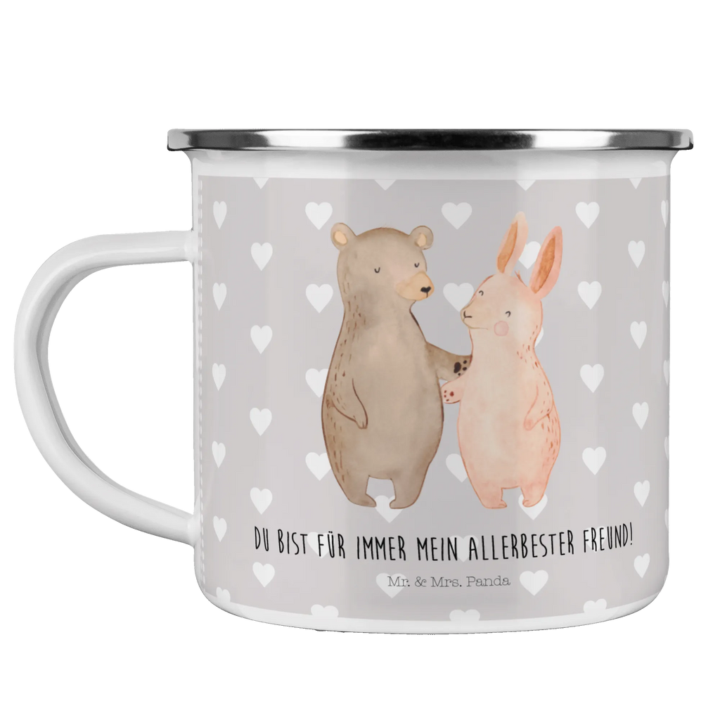 Camping Emaille Tasse Bär Hase Umarmen Teebecher, Reisebecher, becher emaille, wanderbecher, Emaille Tasse, blechbecher, Tasse Emaille, Emaille Becher, Kaffeetasse, Trinkbecher, Kaffeebecher, Campingbecher, Metalltasse, emaillebecher, Teetasse, metallbecher, Emailletasse, Pott, Blechtasse, Tasse, Campingtasse, reisetasse, Becher, wandertasse, Verlobung, Freund, Partner, Heiratsantrag, Freundin, Liebesgeschenk, Ehemann, Hocheitstag, Ehefrau, Heiraten, Jahrestag, Liebe, Bär, Bärchen, Freunde, Bester Freund, Best Friends, Hase