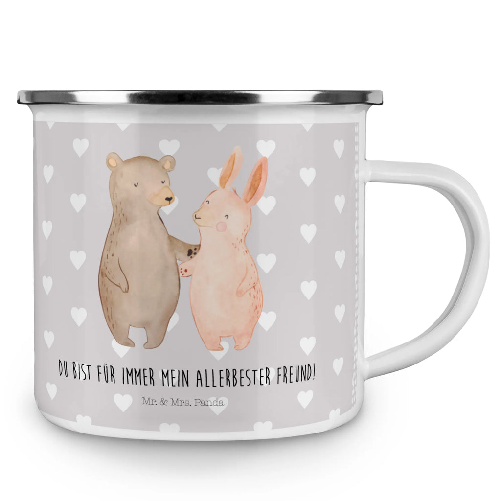 Camping Emaille Tasse Bär Hase Umarmen Teebecher, Reisebecher, becher emaille, wanderbecher, Emaille Tasse, blechbecher, Tasse Emaille, Emaille Becher, Kaffeetasse, Trinkbecher, Kaffeebecher, Campingbecher, Metalltasse, emaillebecher, Teetasse, metallbecher, Emailletasse, Pott, Blechtasse, Tasse, Campingtasse, reisetasse, Becher, wandertasse, Verlobung, Freund, Partner, Heiratsantrag, Freundin, Liebesgeschenk, Ehemann, Hocheitstag, Ehefrau, Heiraten, Jahrestag, Liebe, Bär, Bärchen, Freunde, Bester Freund, Best Friends, Hase
