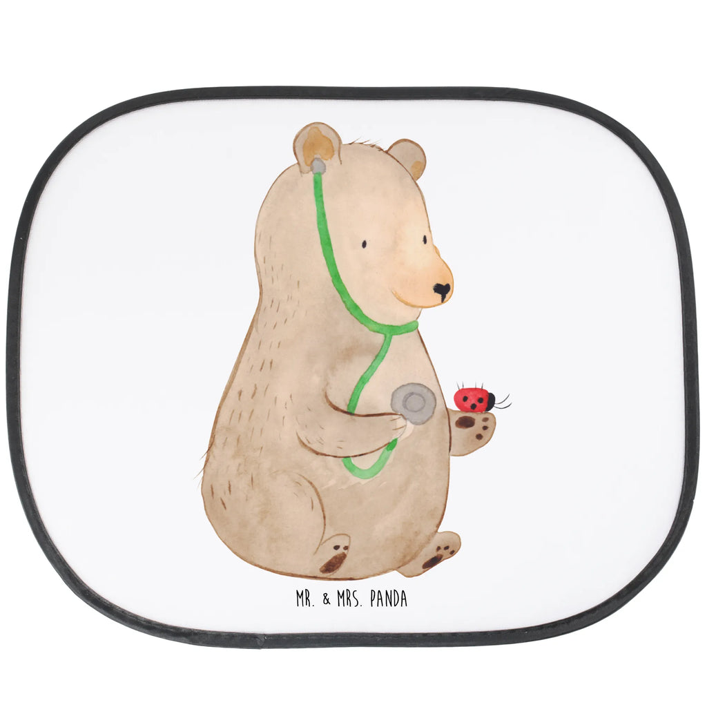 Car sun shade bear Physician car, sun visor, sun protection, children, windows, family, back seat, gift, bear, teddy, teddy bear, cuddly toy, Bear, Doctor, Professor