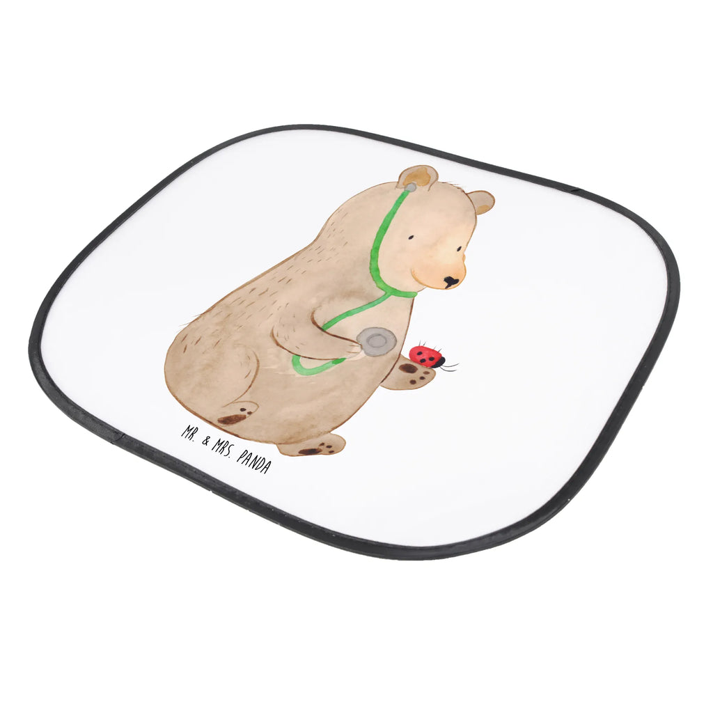 Car sun shade bear Physician car, sun visor, sun protection, children, windows, family, back seat, gift, bear, teddy, teddy bear, cuddly toy, Bear, Doctor, Professor