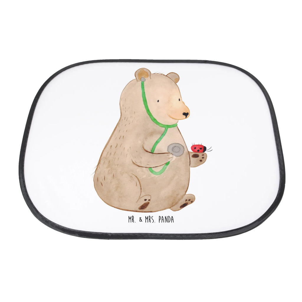 Car sun shade bear Physician car, sun visor, sun protection, children, windows, family, back seat, gift, bear, teddy, teddy bear, cuddly toy, Bear, Doctor, Professor