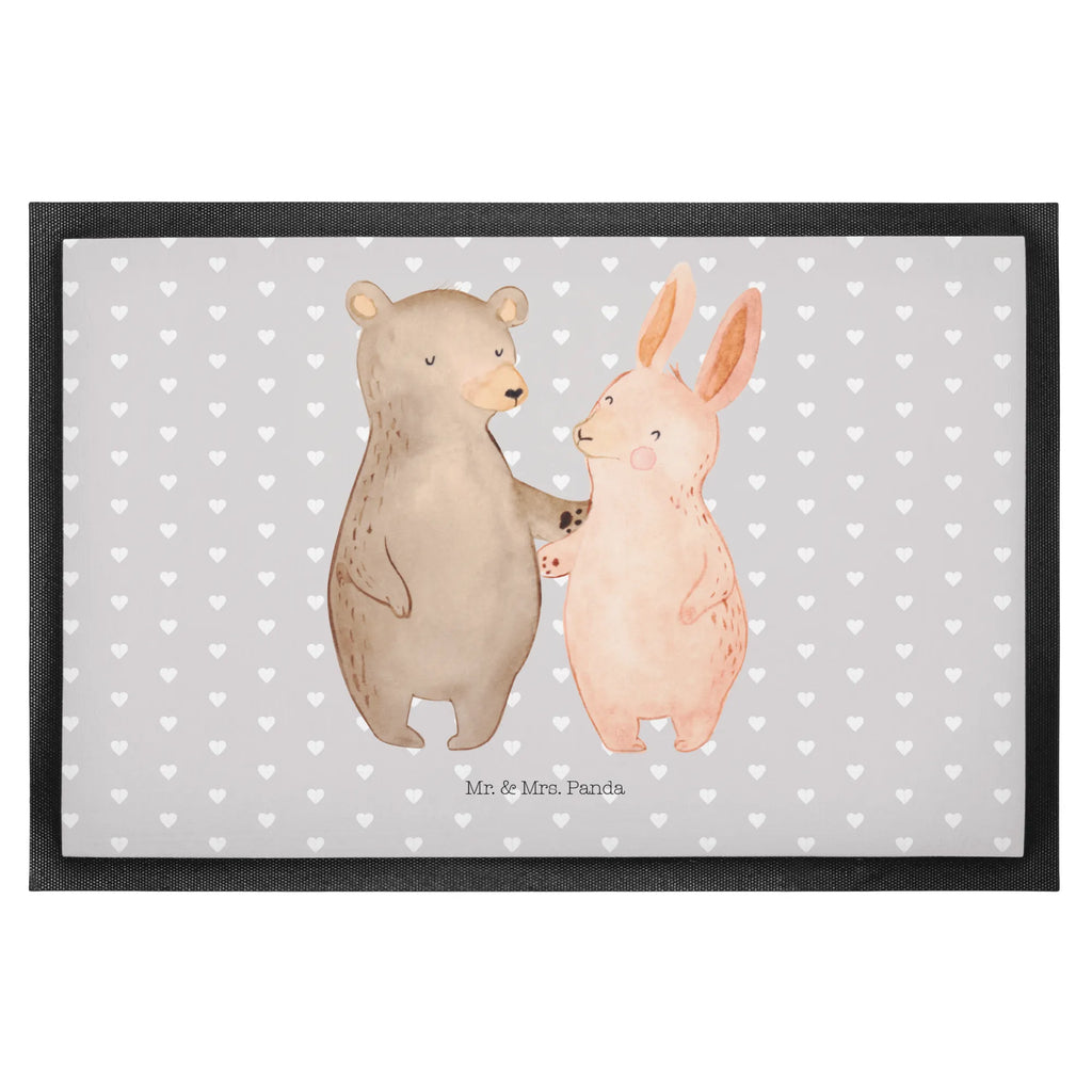 Doormat bear and rabbit Embrace Abtreter, Schmutzmatte, Eingangsmatte, Schmutzfänger, Sauberlaufmatte, Fußmatten, Schmutzfangteppich, fußmatte, Fußabstreifer, Eingangsteppich, Fußabtreter, abstreifer, sauberlaufmatten, Türvorleger, türmatten, Schuhabstreifer, Haustürmatte, Matte, Abtretmatte, Türmatte, Fussmatte, schmutzfangmatten, Schmutzfangmatte, Liebesgeschenk, Freund, Liebe, Ehefrau, Heiraten, Hocheitstag, Jahrestag, Verlobung, Heiratsantrag, Partner, Freundin, Ehemann, Bärchen, Freunde, Best Friends, Hase, Bär, Bester Freund