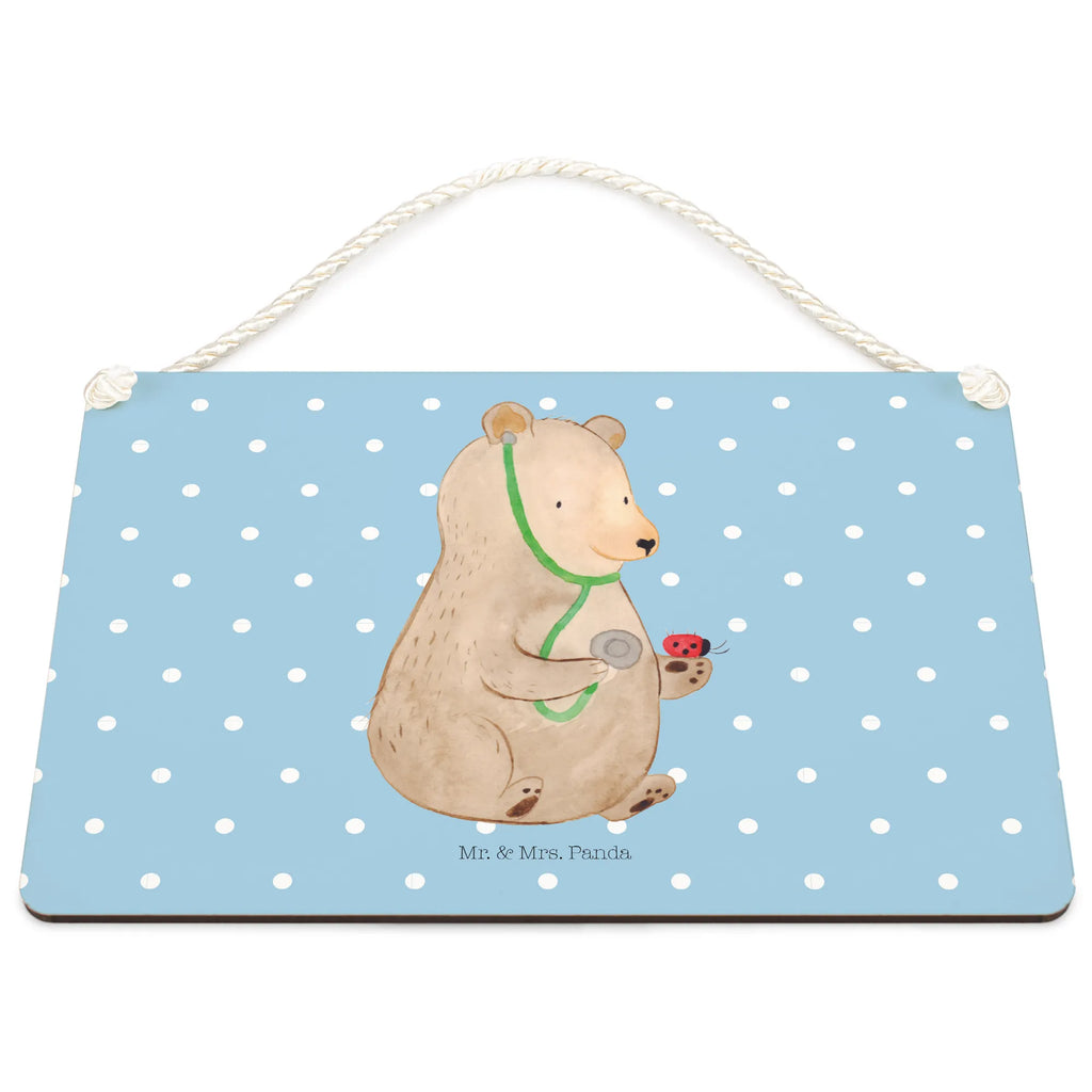 Decorative sign bear Physician dekoschilder, sprüche schild, Holztafel, Spruchschild, Küchenschild, hängeschild, Schild, wandhänger, Holzschild, Türschild, Schild mit Spruch, Badschild, wandtafel, dekotafel, Deko Wandtafel, Motivschild, Deko Schild, holzbild, Dekoschild, Türschild Familie, dekoration schild, Wandschild, Teddybär, Teddy, Bär, Professorin, Doktorin, Ärztin, Professor, Arzt, Doktor