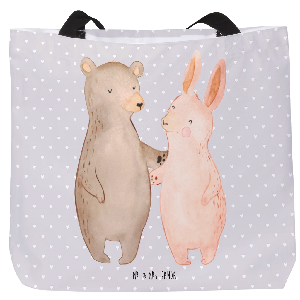 Shopper Bär Hase Umarmen Freizeittasche, Beutel, Einkaufsbeutel, Schultertasche, Strandtasche, Tragebeutel, Ausflug, XL, Schultasche, Shopper, Stofftasche, Tüte, Alltagstasche, Einkaufstasche, XXL Tasche, Schulbeutel, Freund, Liebe, Ehefrau, Hocheitstag, Ehemann, Heiratsantrag, Jahrestag, Liebesgeschenk, Partner, Heiraten, Freundin, Verlobung, Best Friends, Hase, Bester Freund, Freunde, Bärchen, Bär