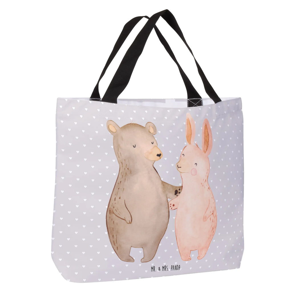 Shopper Bär Hase Umarmen Freizeittasche, Beutel, Einkaufsbeutel, Schultertasche, Strandtasche, Tragebeutel, Ausflug, XL, Schultasche, Shopper, Stofftasche, Tüte, Alltagstasche, Einkaufstasche, XXL Tasche, Schulbeutel, Freund, Liebe, Ehefrau, Hocheitstag, Ehemann, Heiratsantrag, Jahrestag, Liebesgeschenk, Partner, Heiraten, Freundin, Verlobung, Best Friends, Hase, Bester Freund, Freunde, Bärchen, Bär