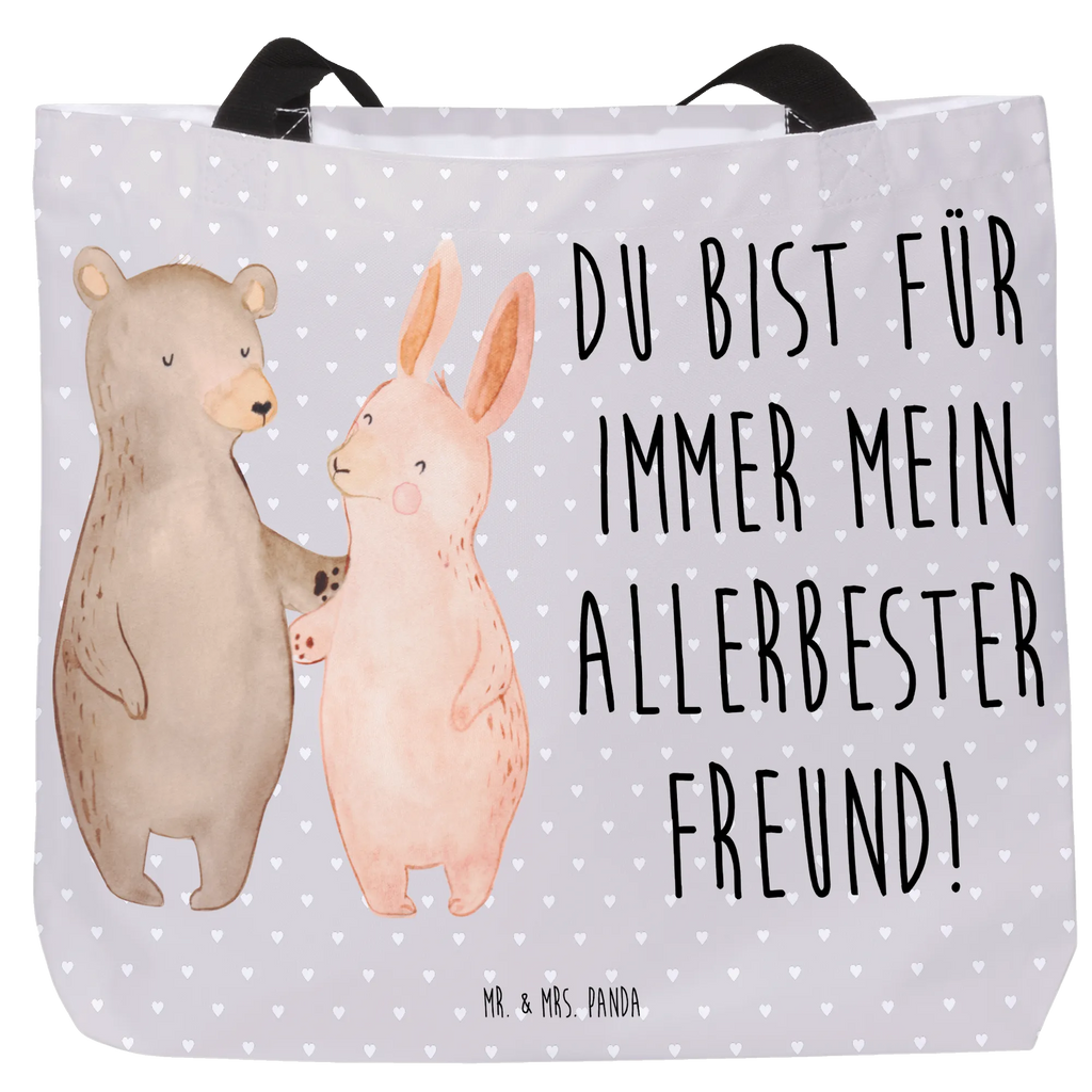 Shopper Bär Hase Umarmen Freizeittasche, Beutel, Einkaufsbeutel, Schultertasche, Strandtasche, Tragebeutel, Ausflug, XL, Schultasche, Shopper, Stofftasche, Tüte, Alltagstasche, Einkaufstasche, XXL Tasche, Schulbeutel, Freund, Liebe, Ehefrau, Hocheitstag, Ehemann, Heiratsantrag, Jahrestag, Liebesgeschenk, Partner, Heiraten, Freundin, Verlobung, Best Friends, Hase, Bester Freund, Freunde, Bärchen, Bär