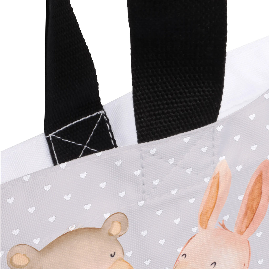 Shopper Bär Hase Umarmen Freizeittasche, Beutel, Einkaufsbeutel, Schultertasche, Strandtasche, Tragebeutel, Ausflug, XL, Schultasche, Shopper, Stofftasche, Tüte, Alltagstasche, Einkaufstasche, XXL Tasche, Schulbeutel, Freund, Liebe, Ehefrau, Hocheitstag, Ehemann, Heiratsantrag, Jahrestag, Liebesgeschenk, Partner, Heiraten, Freundin, Verlobung, Best Friends, Hase, Bester Freund, Freunde, Bärchen, Bär