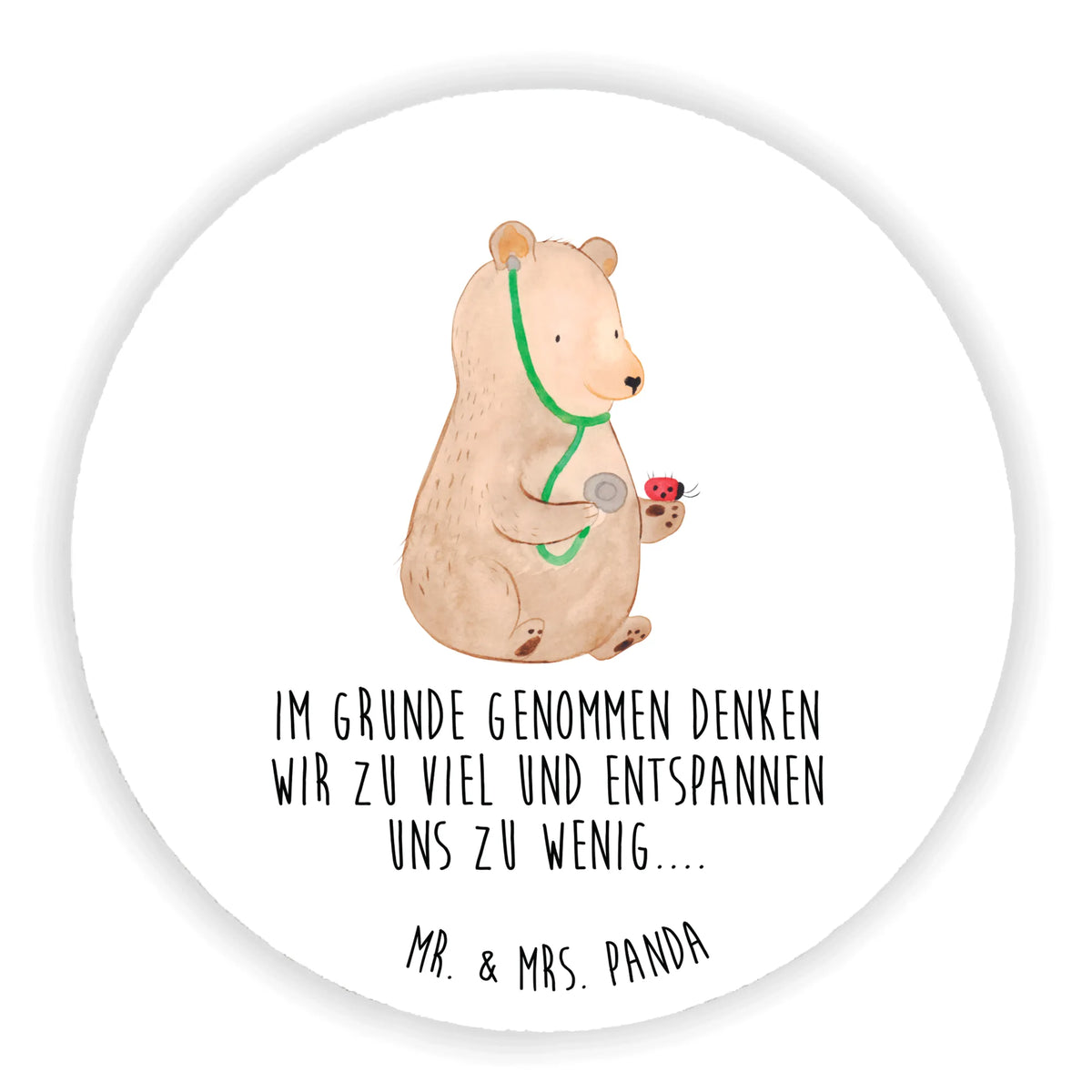 Round magnet bear Physician refrigerator magnets, magnet, refrigerator magnet, office magnet, magnetic board, calendar magnet, bear, teddy, teddy bear, cuddly toy, Bear, Professor, Doctor