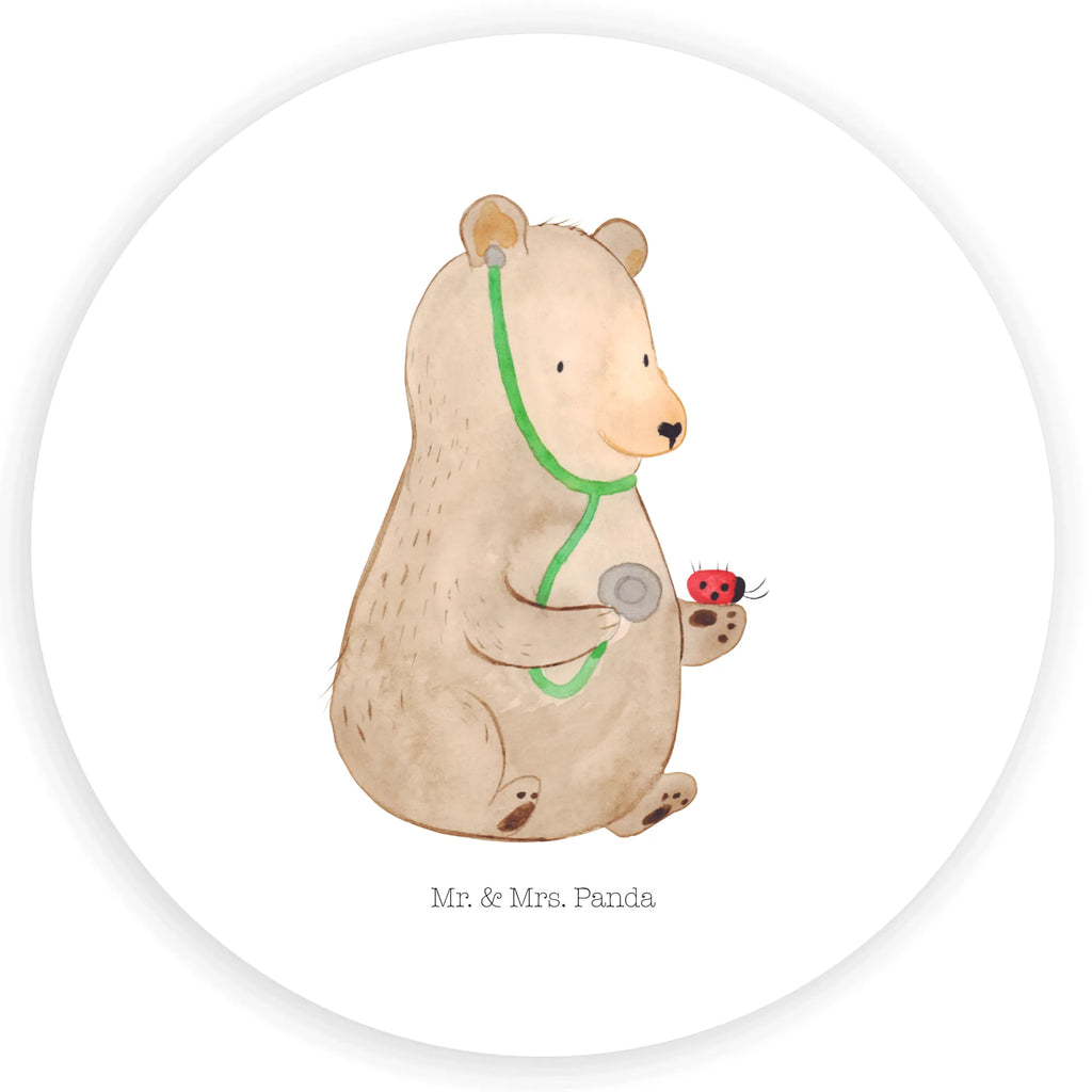 Rund Aufkleber Bär Arzt Etikett, Sticker, Aufkleber, Teddy, Bär, Teddybär, Doktor, Professor, Doktorin, Arzt, Professorin, Ärztin