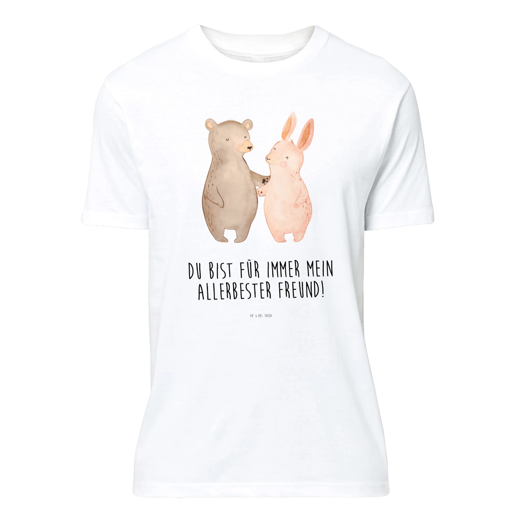 T-shirt bear and rabbit Embrace Geburstag, Herrn, Damen, Lustiges T-Shirt, Junggesellenabschied, Shirt, Jubiläum, T-Shirt, Schlafshirt, Tshirt, T-Shirt mit Spruch, Nachthemd, Ehefrau, Ehemann, Partner, Verlobung, Liebe, Hocheitstag, Heiratsantrag, Heiraten, Liebesgeschenk, Freundin, Jahrestag, Freund, Bär, Hase, Bärchen, Bester Freund, Freunde, Best Friends