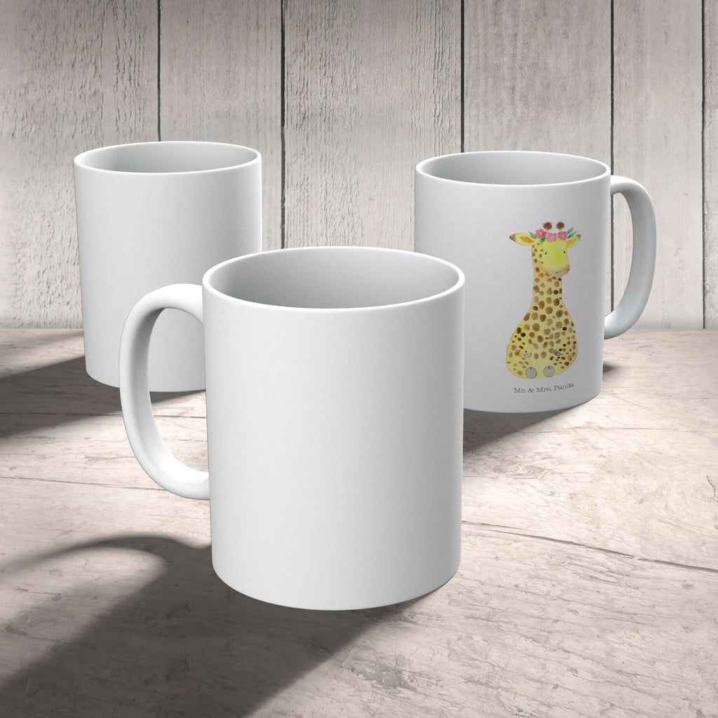 Kubek żyrafa Wieniec kwiatów Geschenktasse, Tasse mit Zitaten, Bürotasse, Teetasse, Porzellantasse, Kaffeetasse, Keramiktasse, Tasse, Tasse mit Motiven, Afrika, Wildtiere, Abenteurer, Selbstliebe, Blumenkranz, Giraffe, Freundin