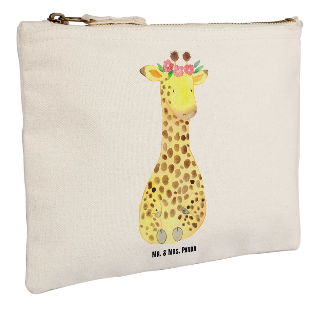 Make-up bag giraffe flower wreath utensilientasche, Federmappe, Kosmetiktasche, Kulturtasche, pinsel tasche, Waschtasche, pencil case, kosmetiktäschchen, beauty case, toiletry bag, beauty tasche, Mäppchen, Etui, Kulturbeutel, Schlampermäppchen, Kosmetikbeutel, aufbewahrungsbeutel, Schminkbeutel, aufbewahrungstasche, Waschbeutel, Schminktäschchen, Stiftemäppchen, Schminktasche, Afrika, Wildtiere, Blumenkranz, Abenteurer, Selbstliebe, Giraffe, Freundin