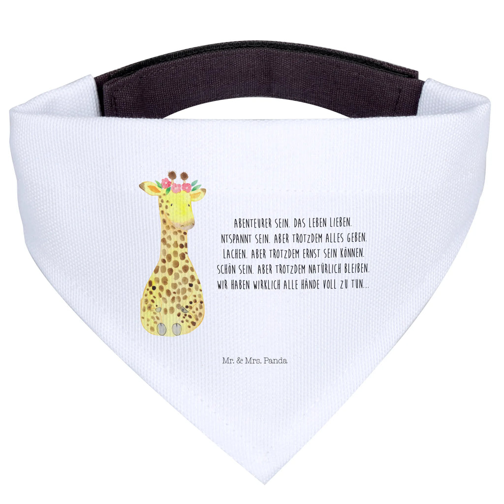 Chusta na szyję dla psa L żyrafa Wieniec kwiatów Hundehalstuch, mittelgroße Hunde, mittel, Hunde, Tuch, Halstuch, Afrika, Wildtiere, Giraffe, Abenteurer, Freundin, Selbstliebe, Blumenkranz