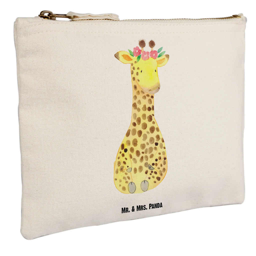 Make-up bag giraffe flower wreath utensilientasche, Federmappe, Kosmetiktasche, Kulturtasche, pinsel tasche, Waschtasche, pencil case, kosmetiktäschchen, beauty case, toiletry bag, beauty tasche, Mäppchen, Etui, Kulturbeutel, Schlampermäppchen, Kosmetikbeutel, aufbewahrungsbeutel, Schminkbeutel, aufbewahrungstasche, Waschbeutel, Schminktäschchen, Stiftemäppchen, Schminktasche, Afrika, Wildtiere, Blumenkranz, Abenteurer, Selbstliebe, Giraffe, Freundin