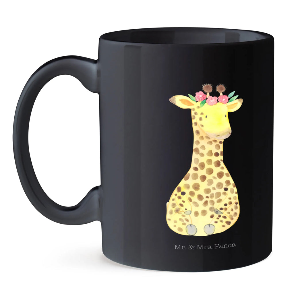 Kubek żyrafa Wieniec kwiatów Geschenktasse, Tasse mit Zitaten, Bürotasse, Teetasse, Porzellantasse, Kaffeetasse, Keramiktasse, Tasse, Tasse mit Motiven, Afrika, Wildtiere, Abenteurer, Selbstliebe, Blumenkranz, Giraffe, Freundin