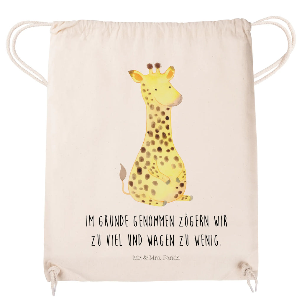 Drawstring bag giraffe Satisfied gym bag, sports bag, bag, carrier bag, hipster, jute bag, Africa, Giraffe, Adventure, Happiness