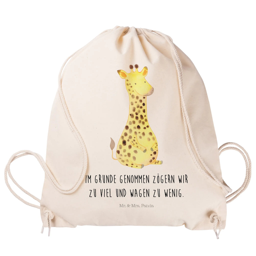 Drawstring bag giraffe Satisfied gym bag, sports bag, bag, carrier bag, hipster, jute bag, Africa, Giraffe, Adventure, Happiness
