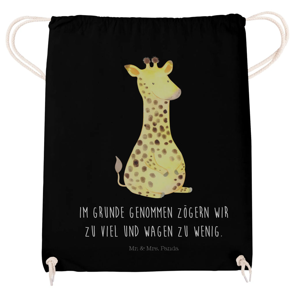 Drawstring bag giraffe Satisfied gym bag, sports bag, bag, carrier bag, hipster, jute bag, Africa, Giraffe, Adventure, Happiness