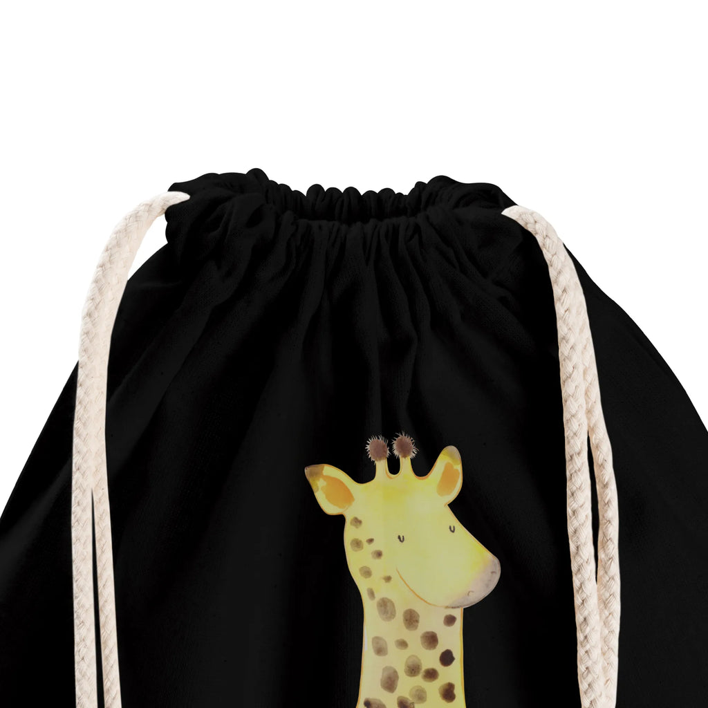 Drawstring bag giraffe Satisfied gym bag, sports bag, bag, carrier bag, hipster, jute bag, Africa, Giraffe, Adventure, Happiness