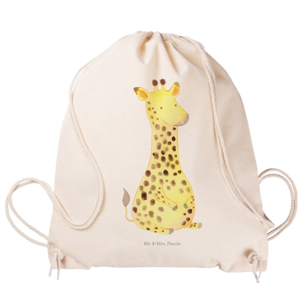 Drawstring bag giraffe Satisfied gym bag, sports bag, bag, carrier bag, hipster, jute bag, Africa, Giraffe, Adventure, Happiness
